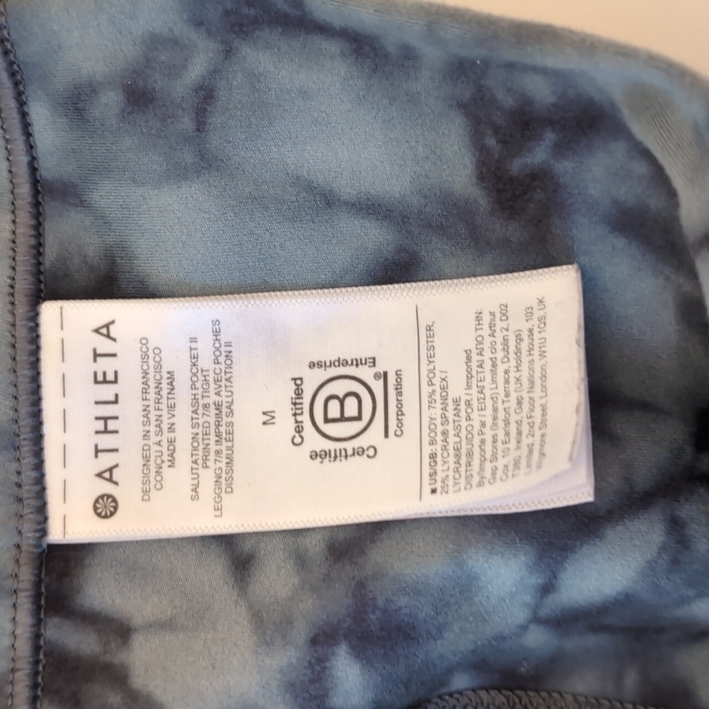 Athleta Salutations Stash Pocket 7/8 Tights Leggings Size Medium Bundle - Picture 8 of 15